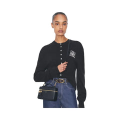 Tory Burch Slim Romy Top Handle Bag Black