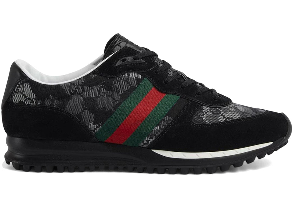 Gucci Re-Motion Sneaker Black Grey Camouflage Gg Canvas