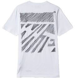 Off-White Scribble Diag Oversized S/S White T-Shirt