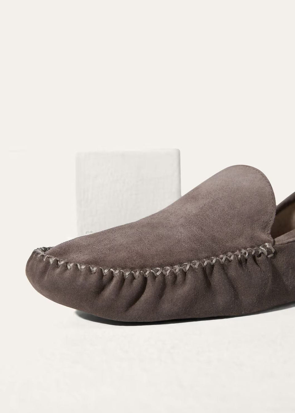 LoroPiana Maurice Slipper Warm Taupe/Walnut Melange