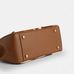 Asher Shoulder Bag In Haircalf With Cow Print