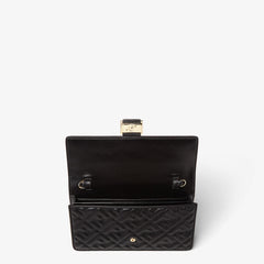 Wallet On Chain Baguette Black nappa leather wallet