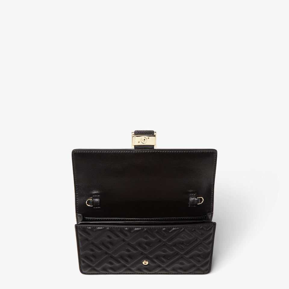 Wallet On Chain Baguette Black nappa leather wallet