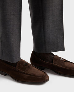 Dark Brown Suede loafers