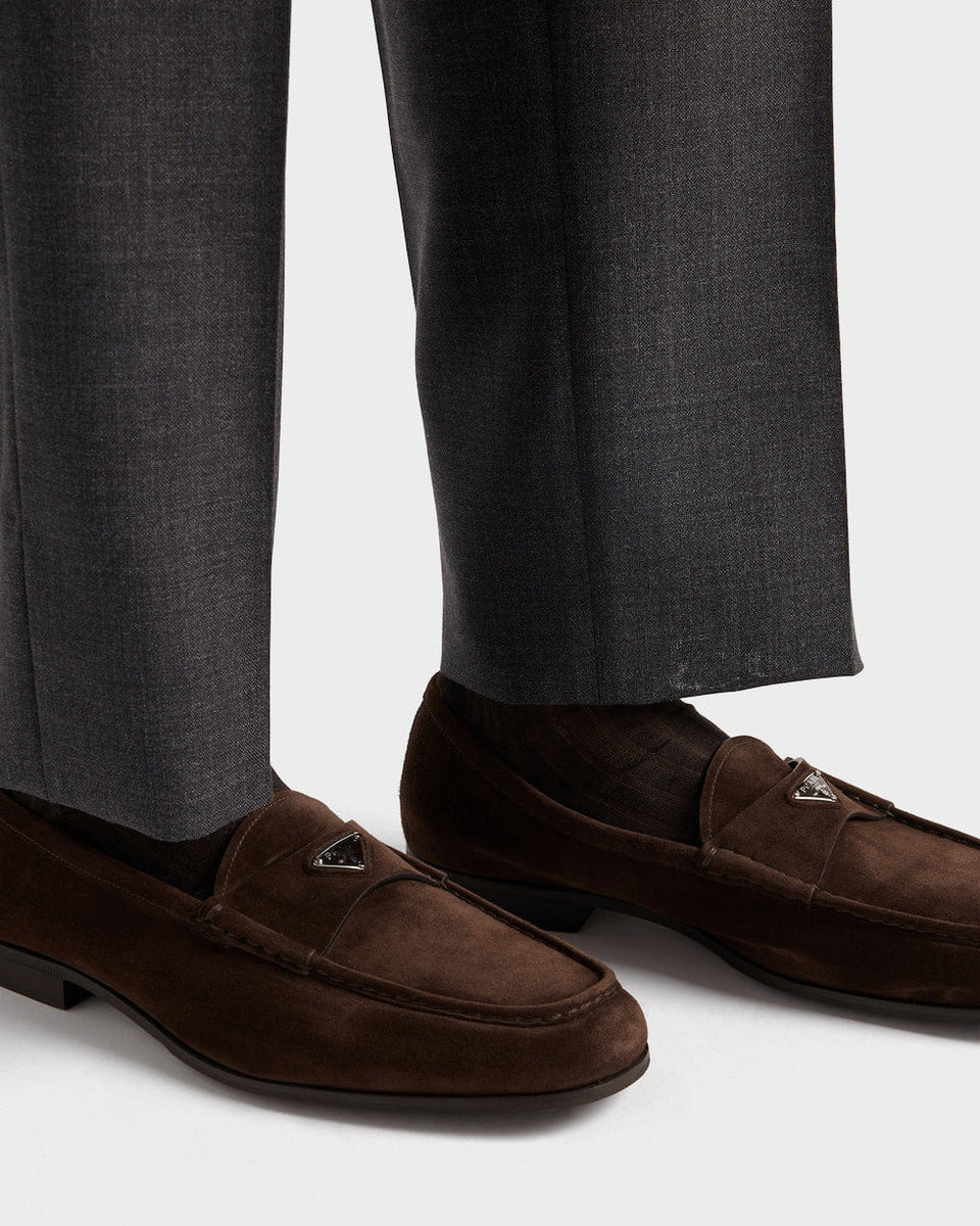 Dark Brown Suede loafers