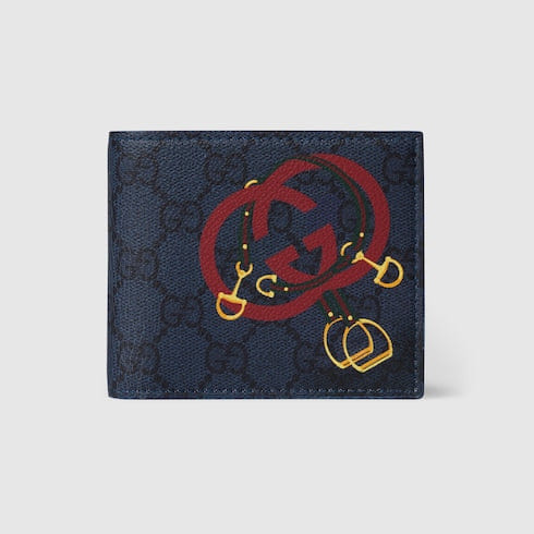 GG bi-fold wallet with print