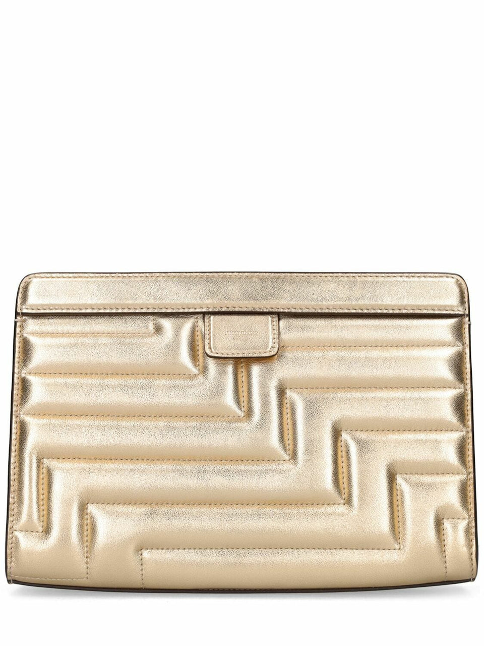 JIMMY CHOO Avenue Quilted Metallic Pouch
