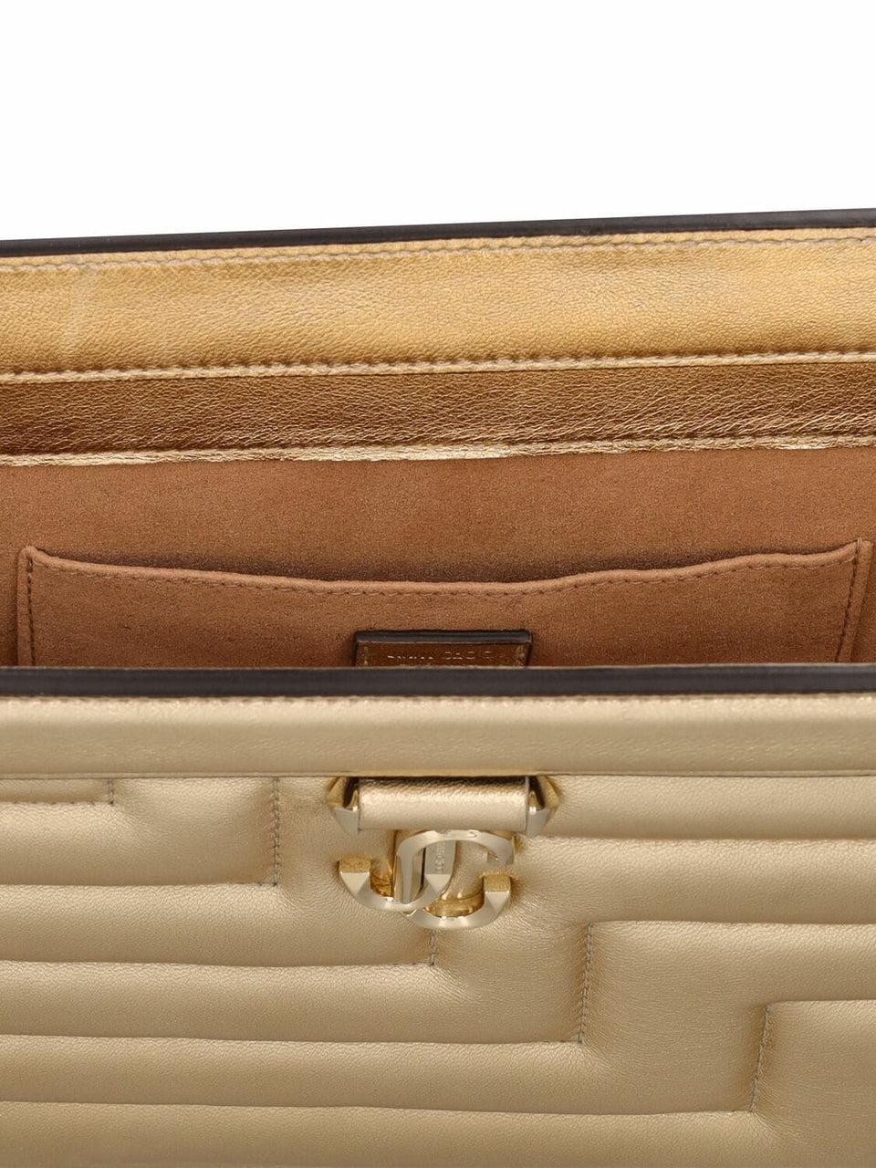 JIMMY CHOO Avenue Quilted Metallic Pouch