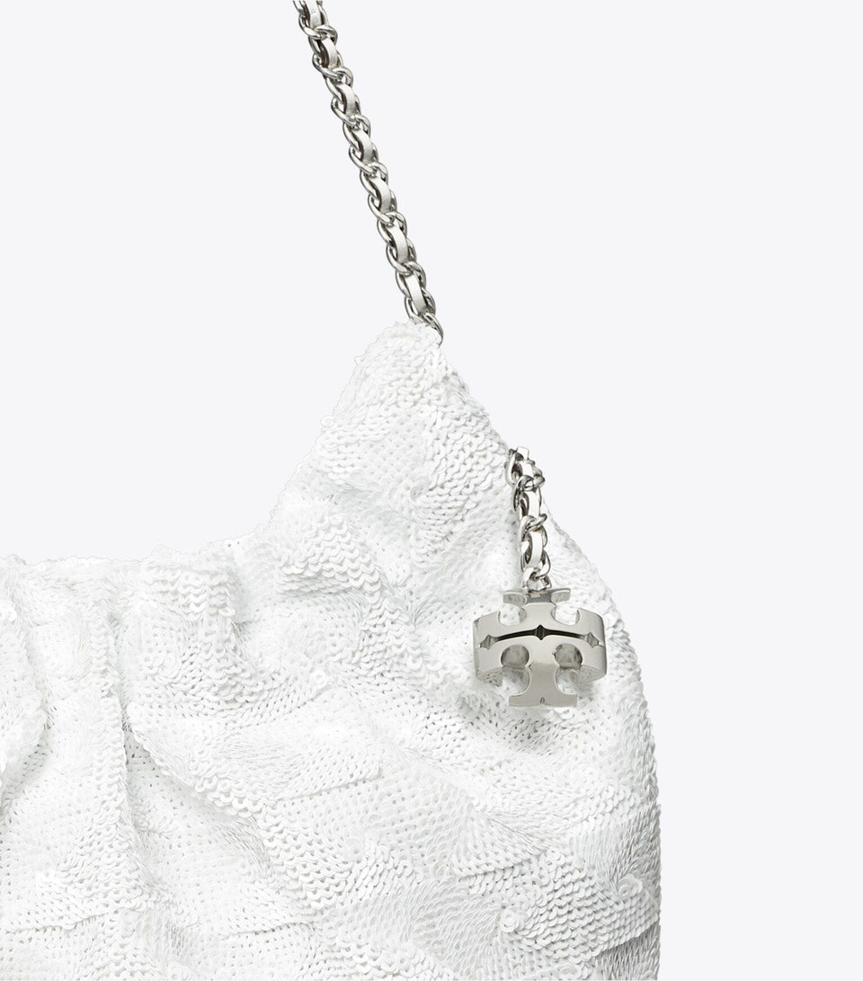 Mini Fleming Sequin Hobo Bag