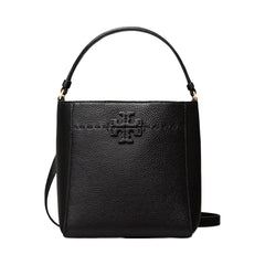 Tory Burch Small McGraw Bucket Bag Black