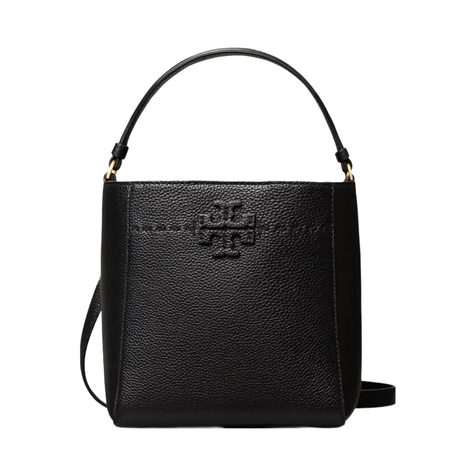 Tory Burch Small McGraw Bucket Bag Black