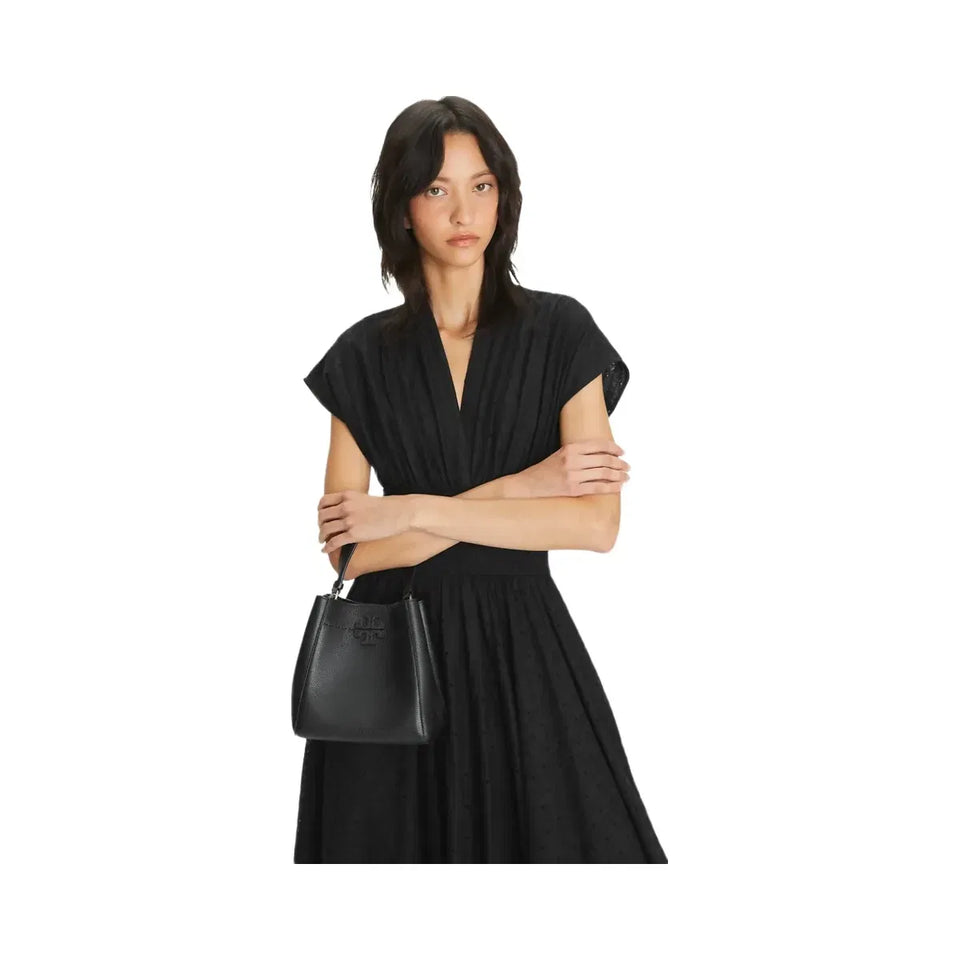 Tory Burch Small McGraw Bucket Bag Black
