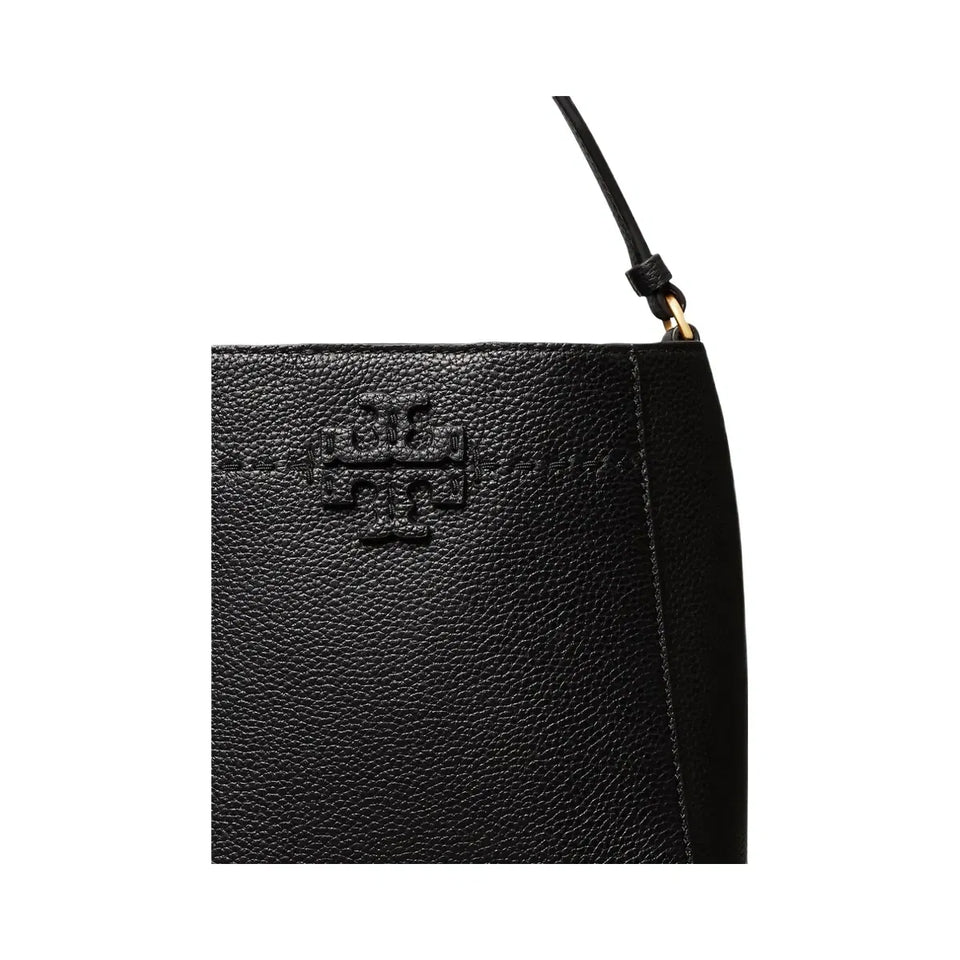 Tory Burch Small McGraw Bucket Bag Black