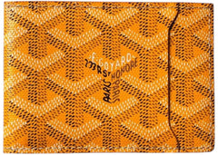Goyard Slot Wallet Victoire Companion Goyardine Yellow