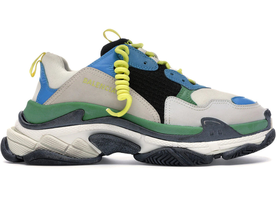 Balenciaga Triple S Sneaker Light Grey Blue Green