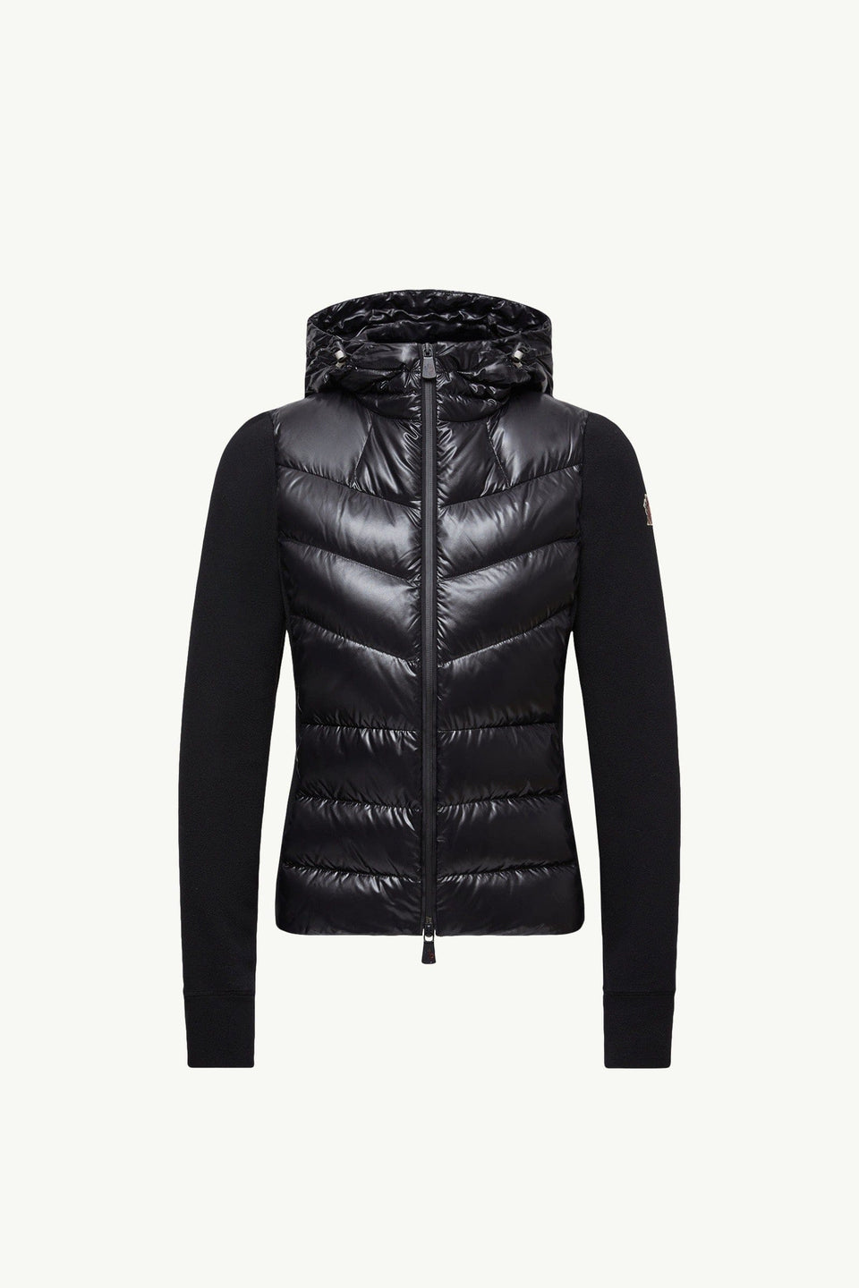 Moncler Padded Zip-Up Hoodie Black Black