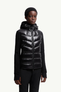 Moncler Padded Zip-Up Hoodie Black Black