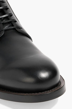 Ferragamo Leather Derby Shoes Black
