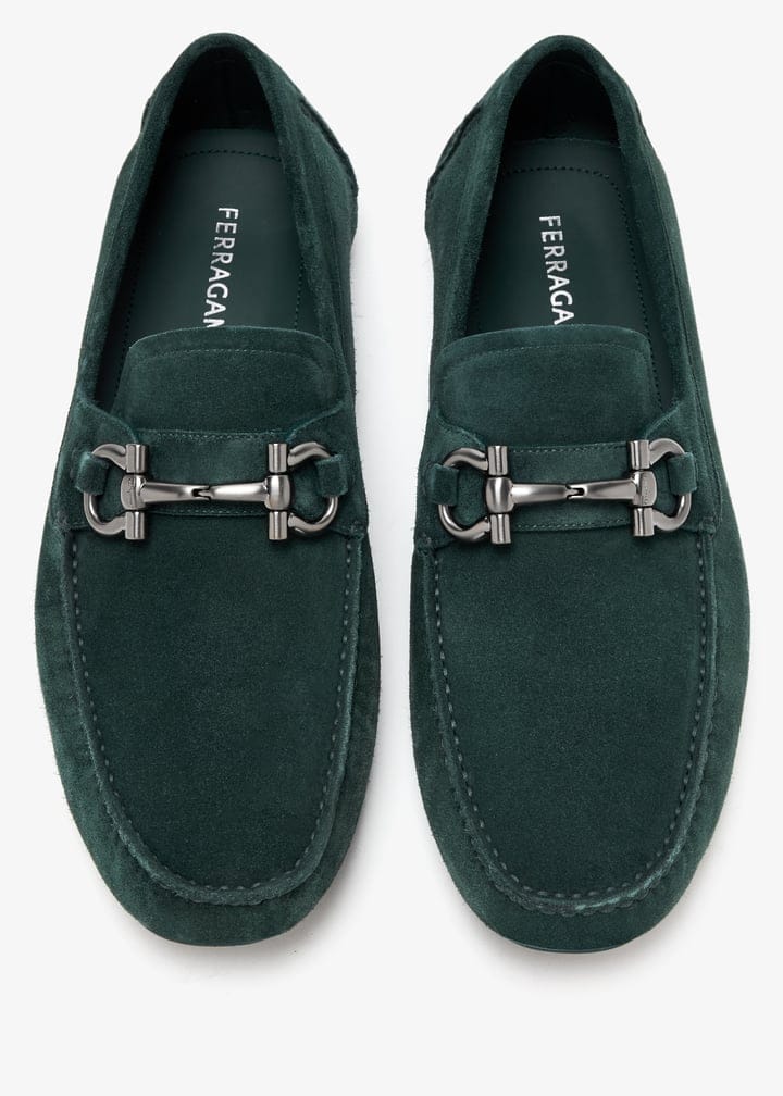 Ferragamo Gancini driving loafers