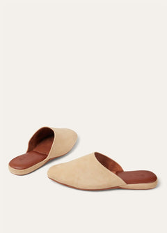 LoroPiana Marcel Walk Slipper Peanut Butter