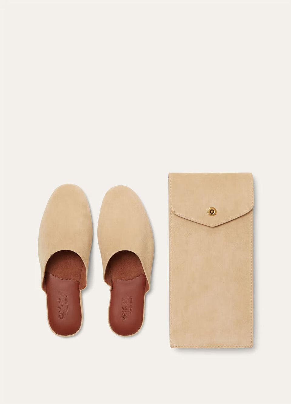 LoroPiana Marcel Walk Slipper Peanut Butter