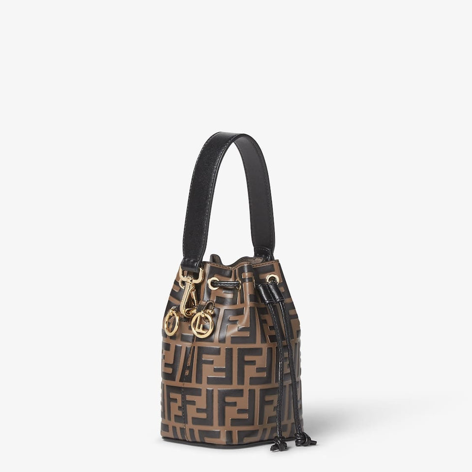 Mon Tresor Brown leather mini-bag