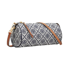 Tory Burch T Monogram Cylinder Bag Tory Navy