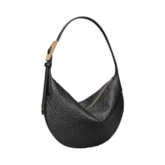 Tory Burch T Monogram Pebbled Small Balloon Bag Black