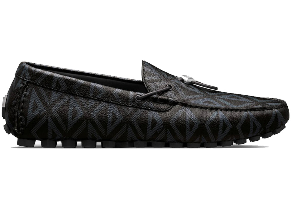 Dior Mocassin Black Cd Diamond Leather