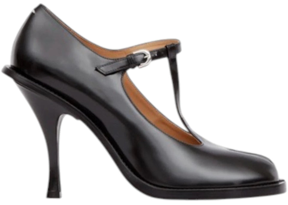 Maison Margiela Bourgeoise Chunky Pump T-Bar Black Womens