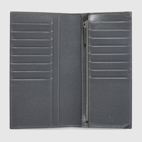 Grey interior GG long wallet