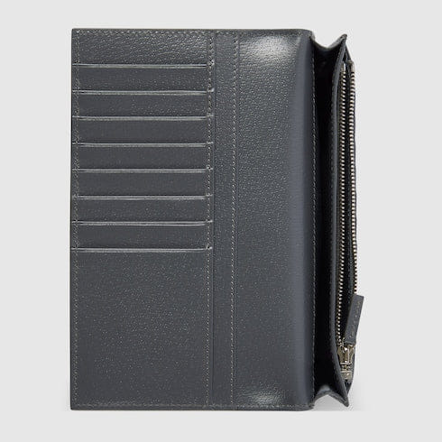Grey interior GG long wallet