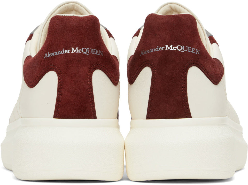 McQueen Off-White & Burgundy Oversized Retro Sneakers