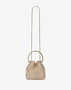 Bon Bon Crystal Embroidered Satin Mini Bag