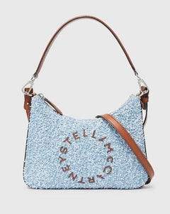 Eco Denim Mini Hobo Shoulder Bag