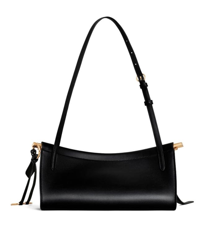 Black Le Click East West Small Shoulder Bag