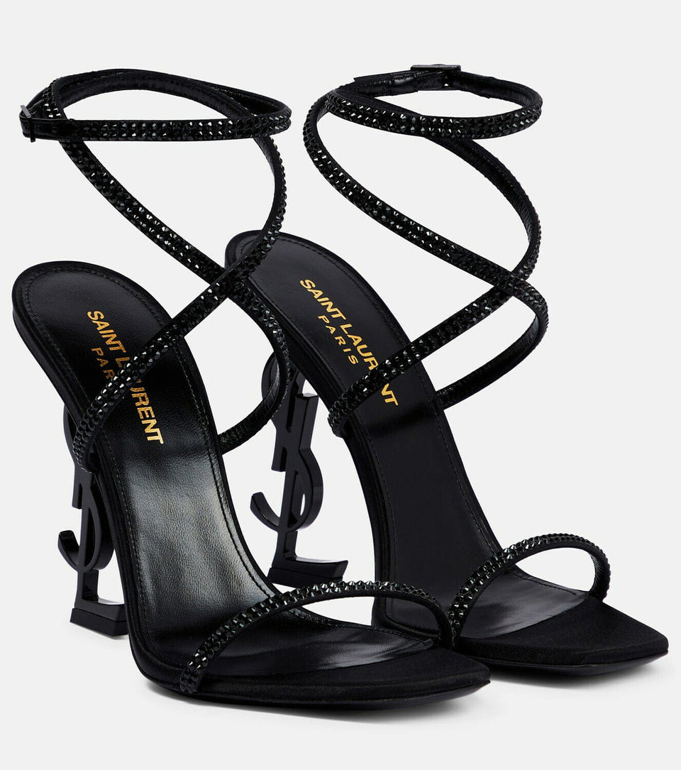 Saint Laurent - Opyum 110 crystal-embellished sandals