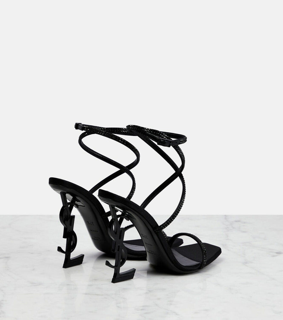 Saint Laurent - Opyum 110 crystal-embellished sandals