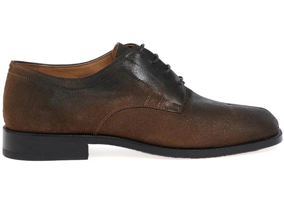 Maison Margiela Leather Tabi Lace-Up Brown Black