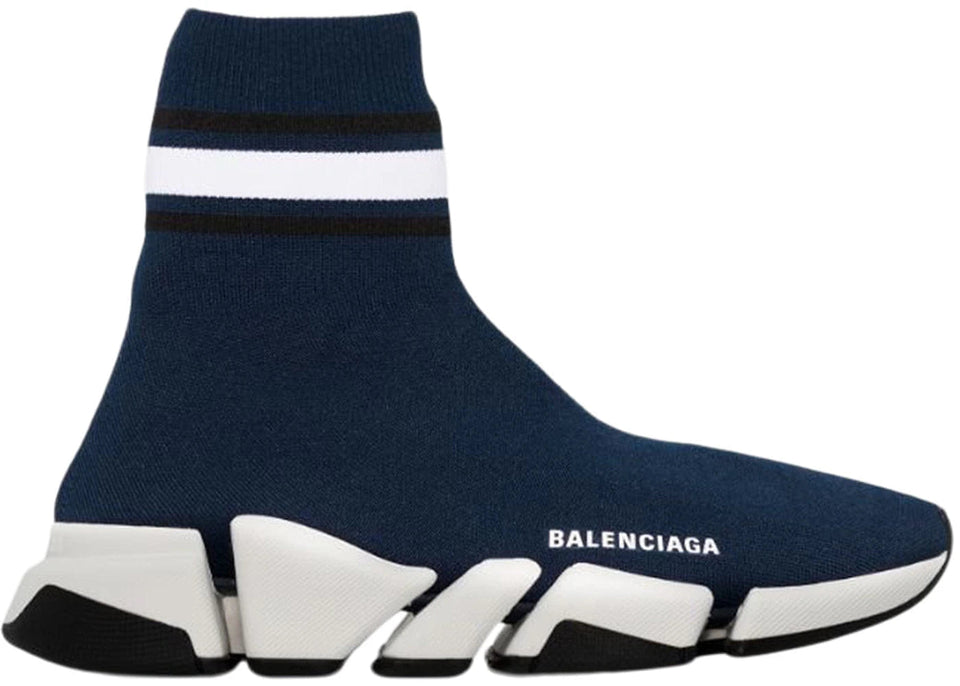 Balenciaga Wmns Speed 2.0 Trainer 'Striped - Navy'