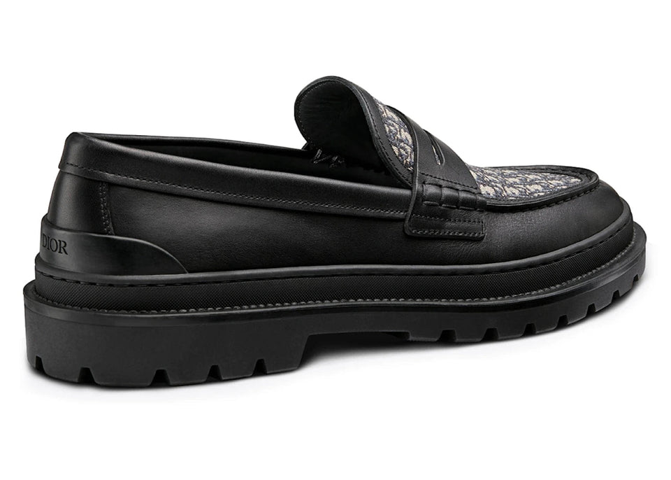 Dior Explorer Loafer Black Beige Black Dior Oblique Jacquard