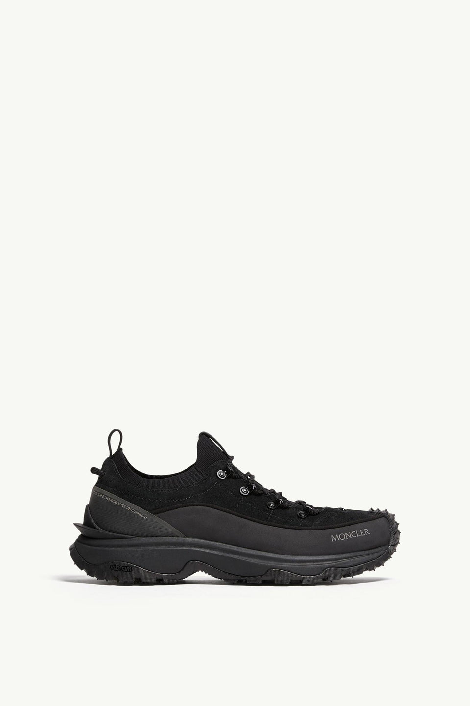 Moncler Trailgrip Lite3  Suede Sneakers Black