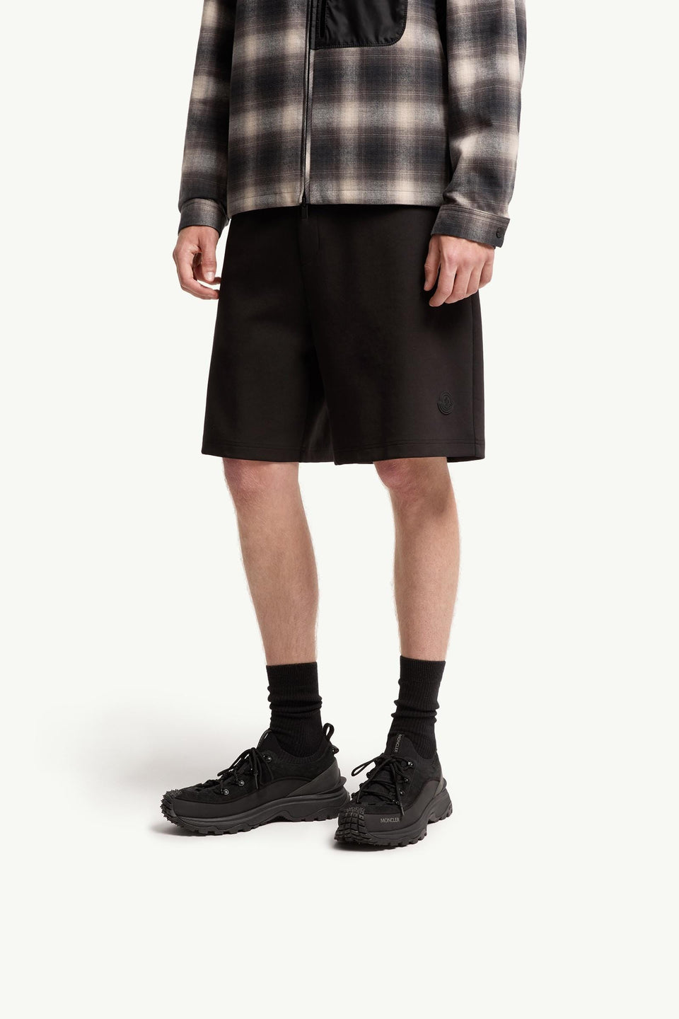 Moncler Trailgrip Lite3  Suede Sneakers Black