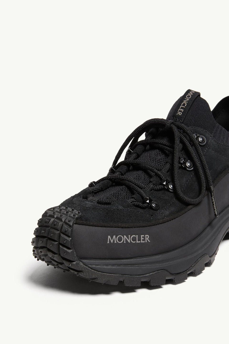 Moncler Trailgrip Lite3  Suede Sneakers Black