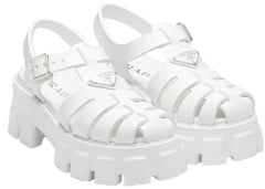 Prada Monolith Foam Rubber 55Mm Sandals White