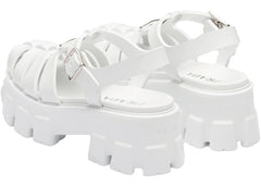 Prada Monolith Foam Rubber 55Mm Sandals White