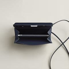 Hermes Constance To Go Wallet Bleu Thalassa