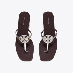 Tory Burch Miller Capri Kitten Heel SILVER / COCOA