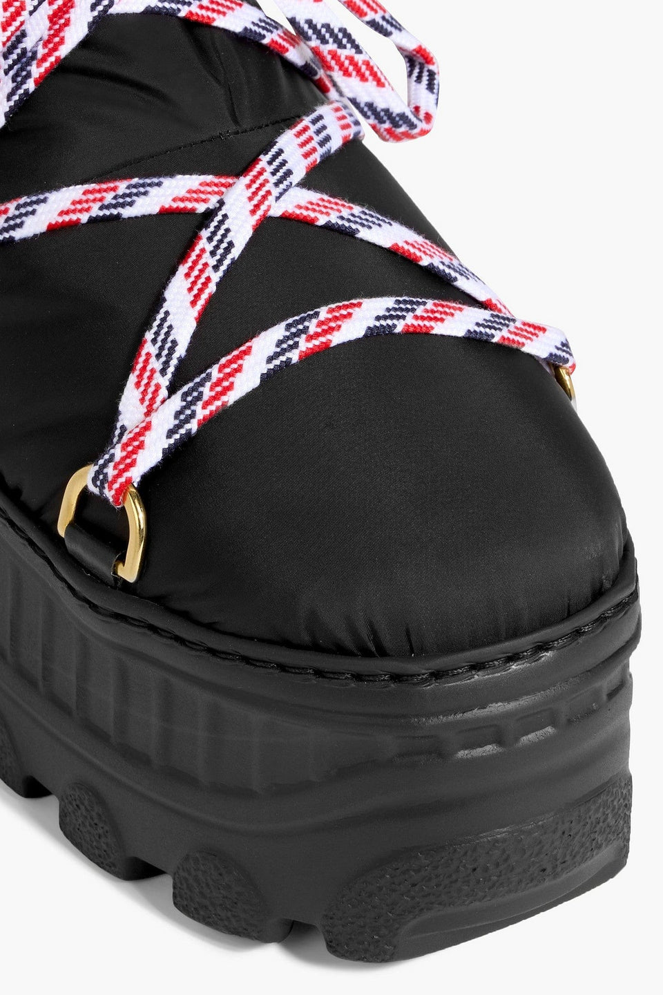 Thom Browne Shell Platform Snow Boots Black Women's