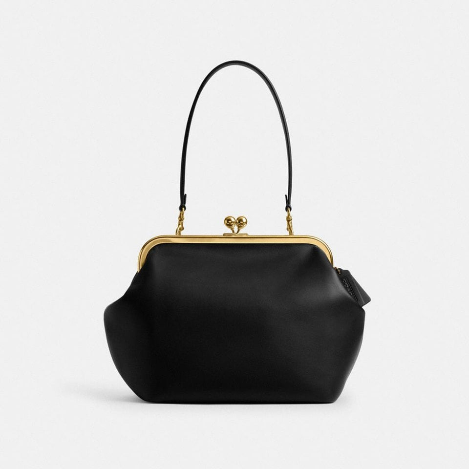 Coach Kisslock Frame Bag 27 Brass Black